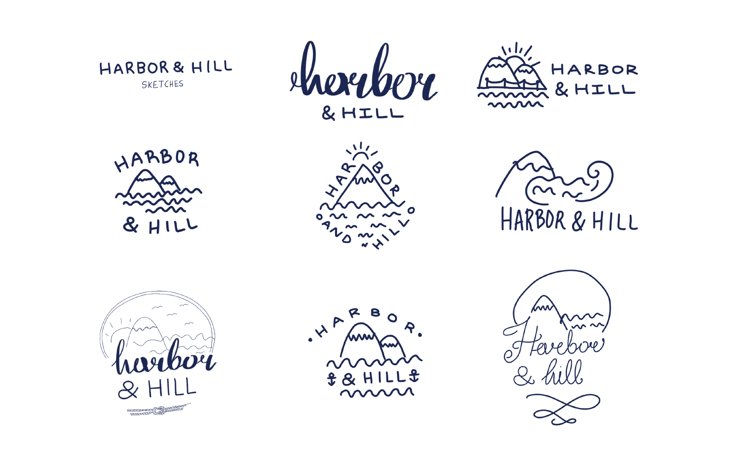 Harbor & Hill sketches